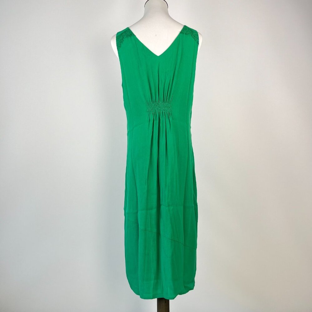 NWOT Mint Velvet Green lace Sleeveless V-neck Midi Dress US 10 UK 14 - Picture 5 of 14